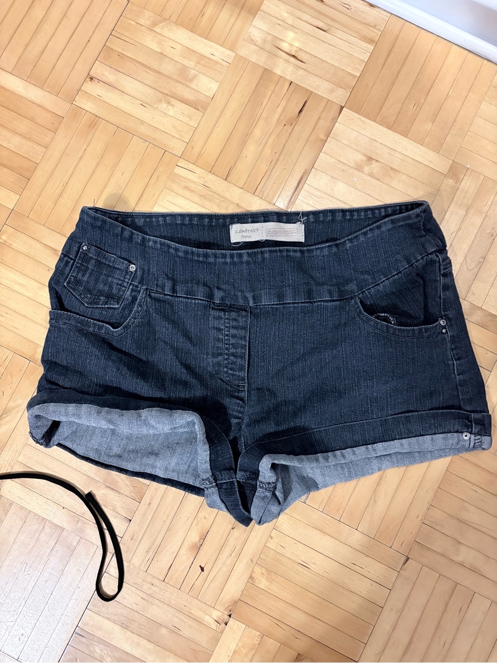 LOFT Dark Navy Roll-Cuff Denim Shorts